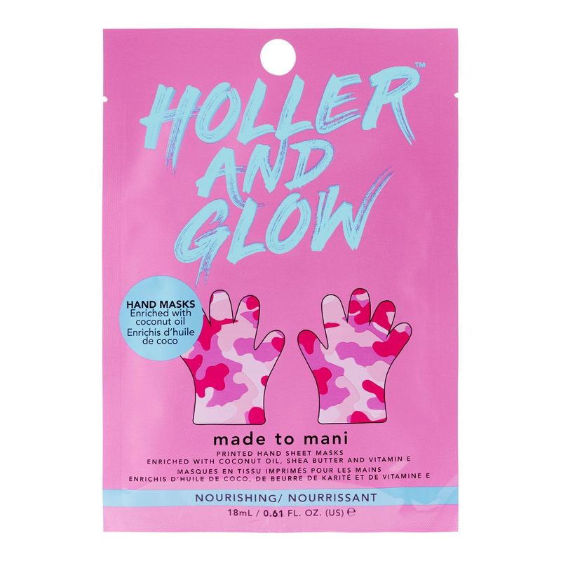 Holler and Glow Made to Mani Printed Hand Mask