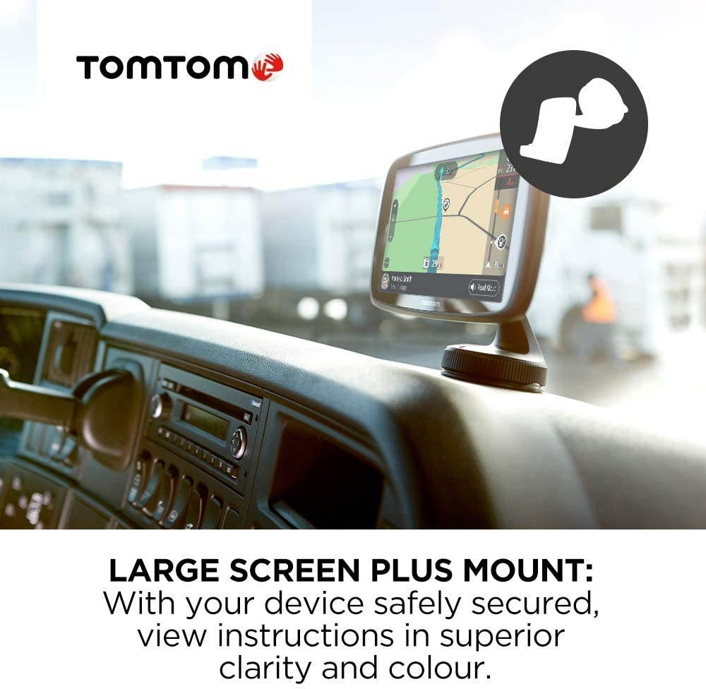 TomTom Trucker 520 5 Inch Gps Navigation Device For Trucks with Wi-Fi Connectivity, Smartphone Services, Real Time Traffic And Maps Of North America