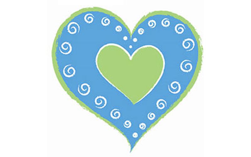 Blue Hearts Shaped Self-Stick Wall Accent Decal Set - Wall Pops..