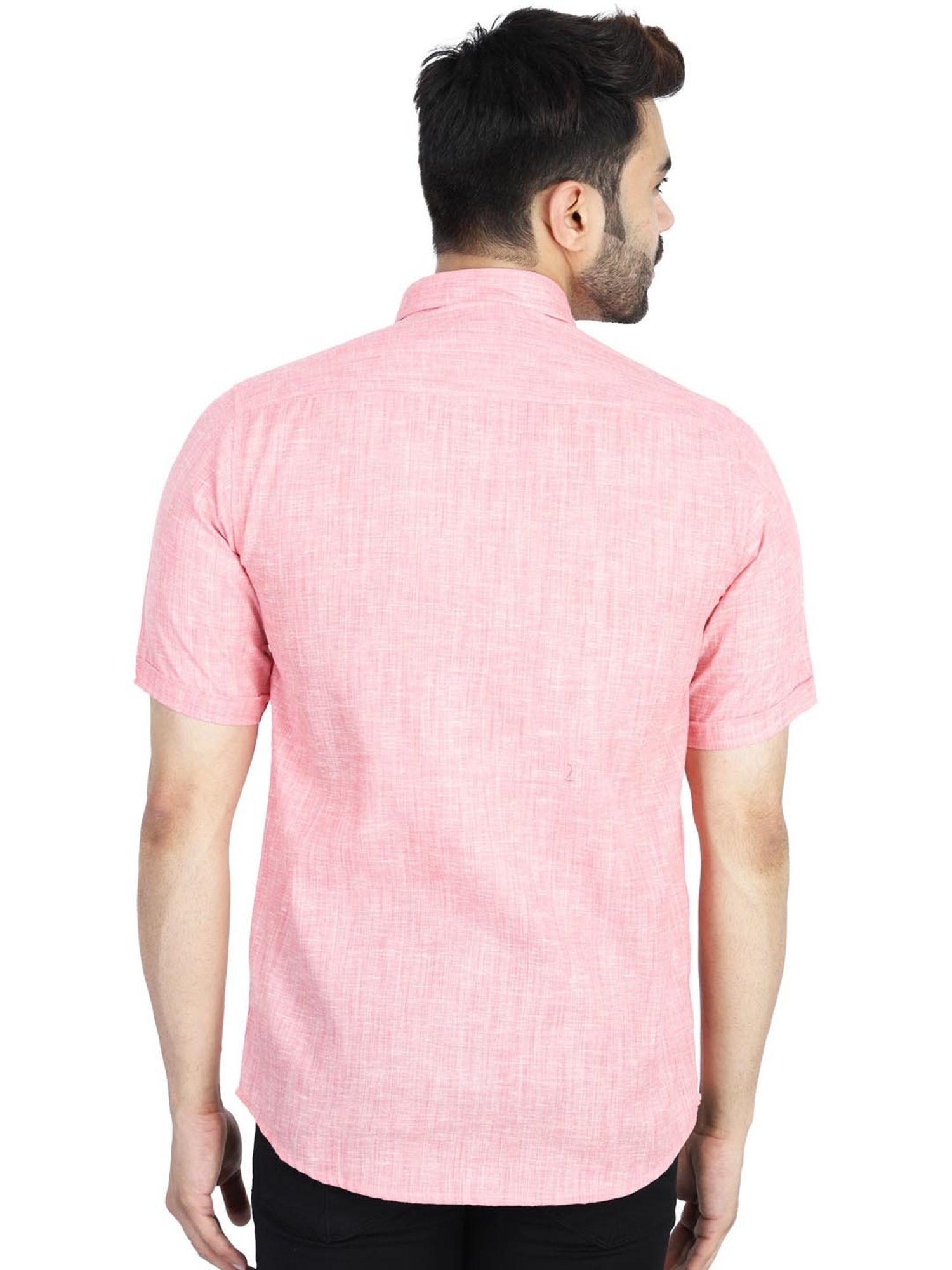 TAHVO Multi Cotton Slim Fit Shirt Pack of 2