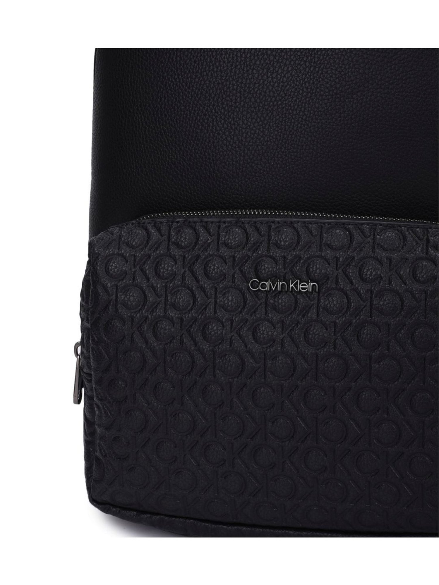 CALVIN KLEIN JEANS Black Mono Block Logo Campus Backpack