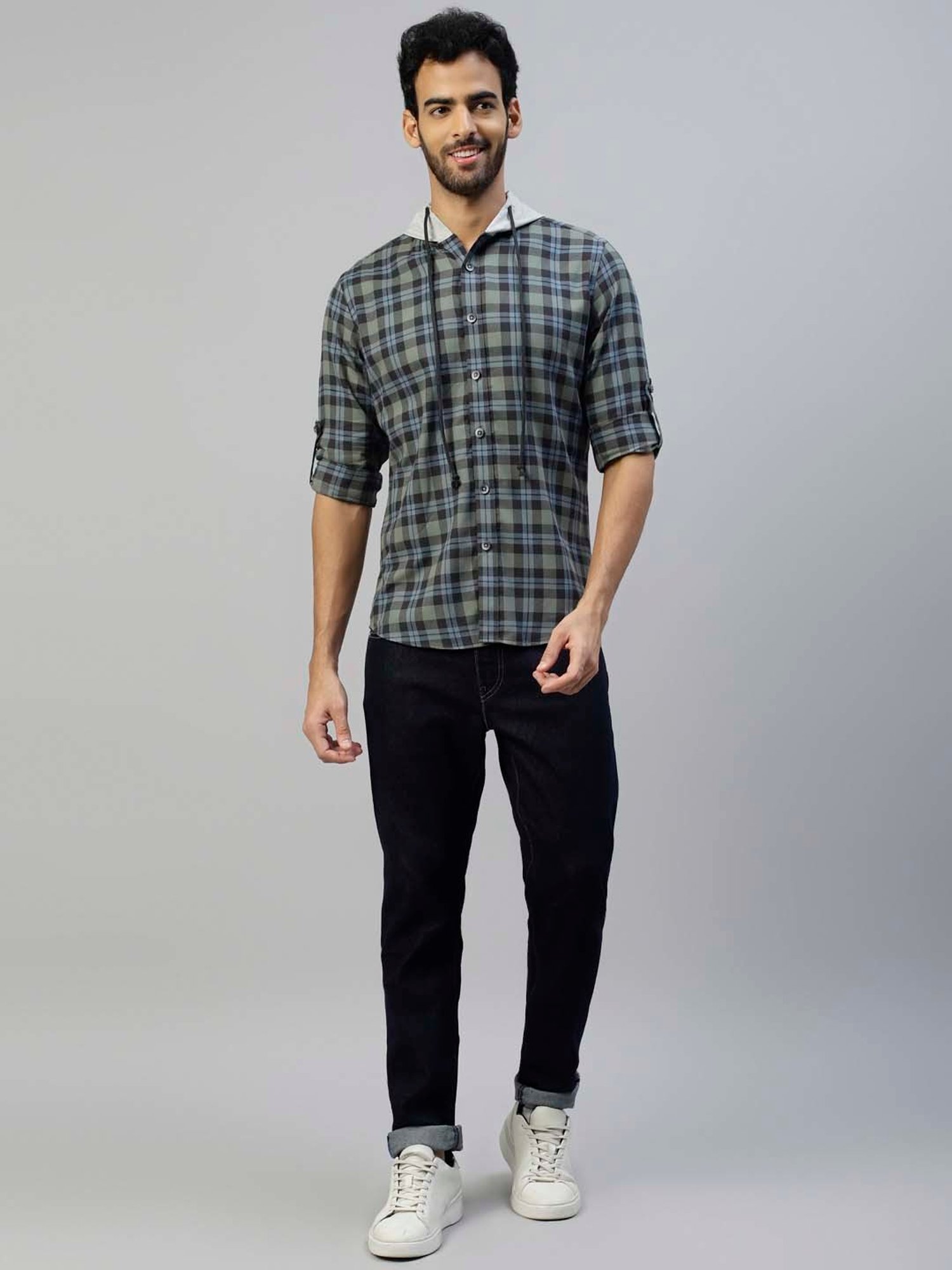 Don Vino Multicolor Slim Fit Check Shirt