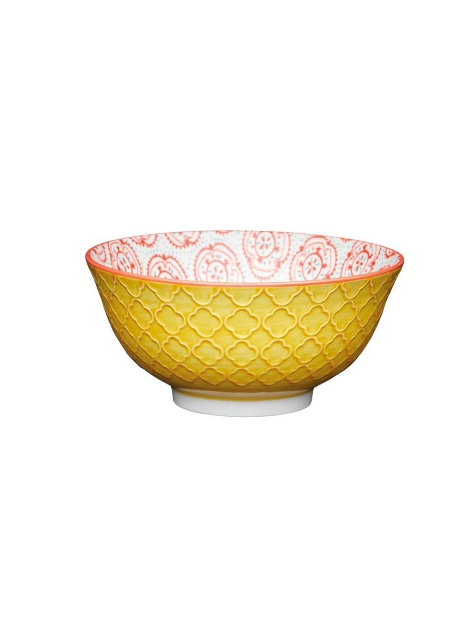 KitchenCraft Yellow Stoneware Fruit Bowl