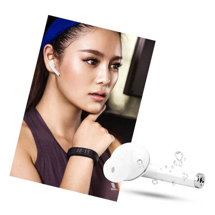 Bluetooth V4.1 Wireless In-Ear Headset for Right Ear - Rose Gold