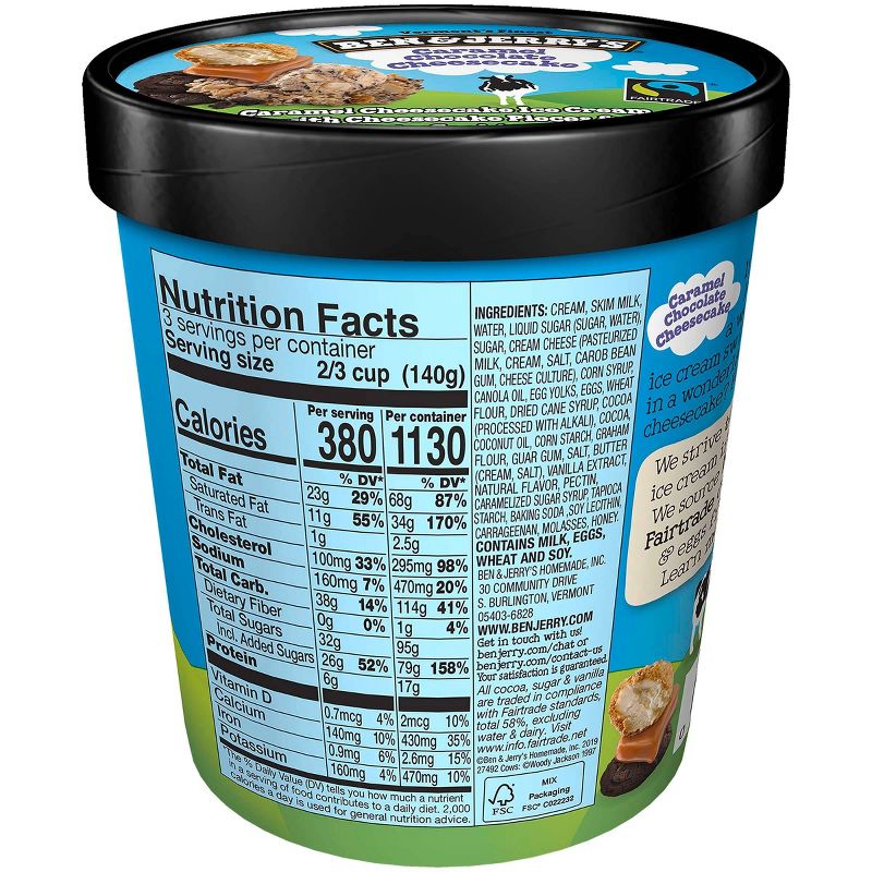 Ben & Jerry's Caramel Chocolate Cheesecake Truffles Ice Cream - 16oz