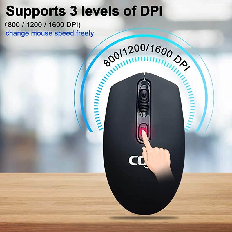 Wireless Mouse, Slim Dual Mode(5.0 and 2.4G Wireless) Rechargeable Wireless Mouse with 3 Adjustable DPI for MacBook, Laptop, MacOS 10.10, Android 5.0, Windows 8 or Above.