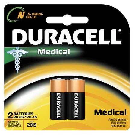 Duracell Coppertop Alkaline Medical Battery N 1.5V 2/Pk MN9100B2PK