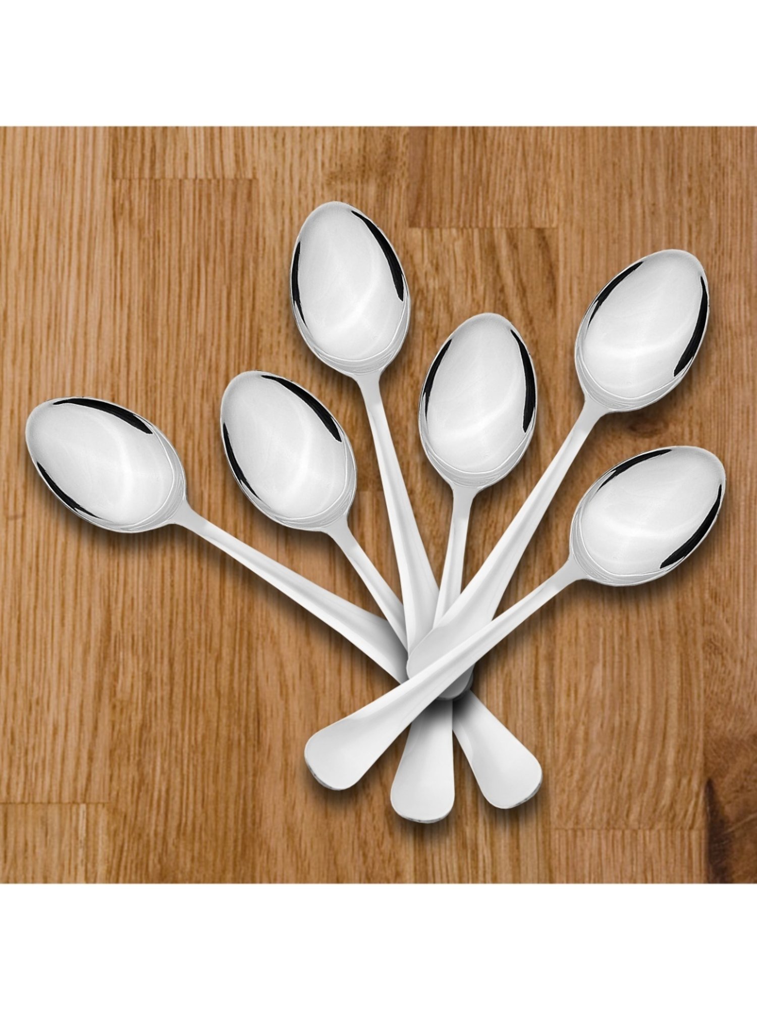 Sumeet Silver Stainless Steel Spoon Set