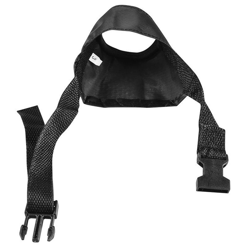 Insten Nylon Fabric Dog Muzzle for No Biting, Black 7" Dog Mouth Cover for Big Dogs