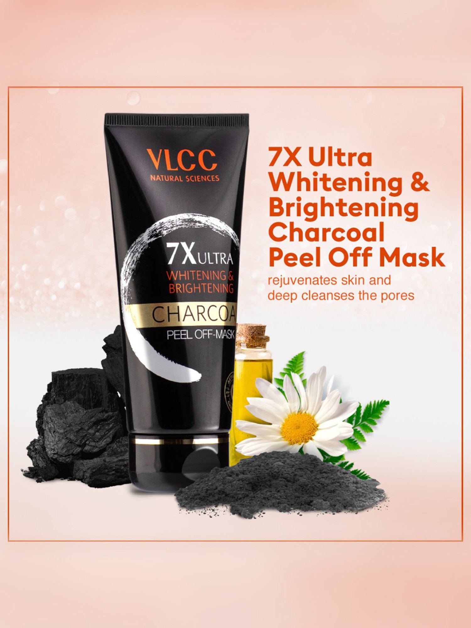 VLCC Natural Sciences 7X Ultra Charcoal Peel Off Mask & VLCC Vitamin C Day Cream Combo