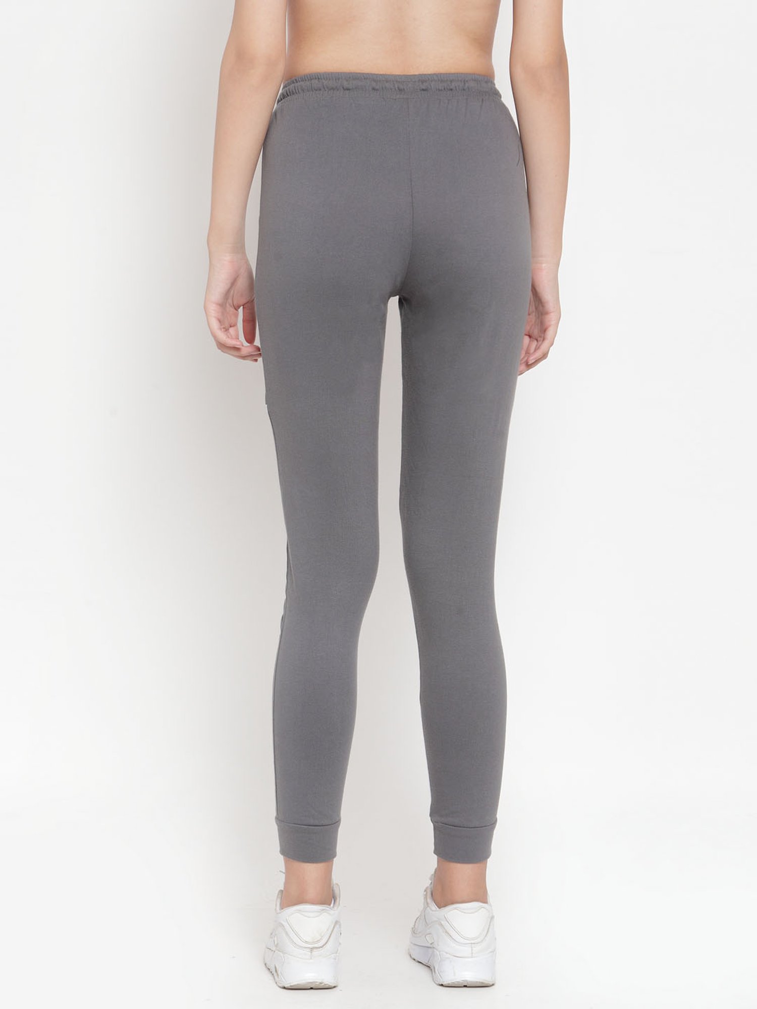 Boston Club Grey & White Graphic Print Trackpants