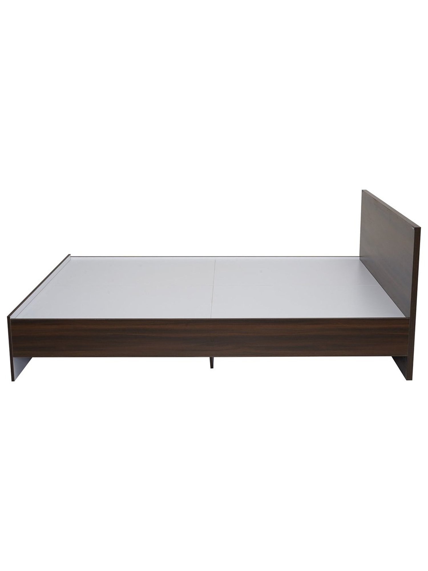 Nilkamal Arthur Walnut Brown Engineered Wood Queen Bed without Storage