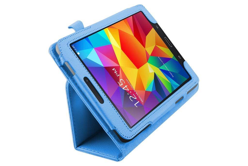 Hellfire Trading Magnetic PU Leather Case Cover for Samsung Galaxy Tab 4 8" T330 - Black