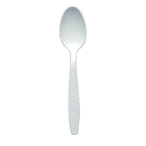 Solo Cup GBX7TW0007 Guildware Plastic Teaspoons, Disposable, White, 1000 / Carton