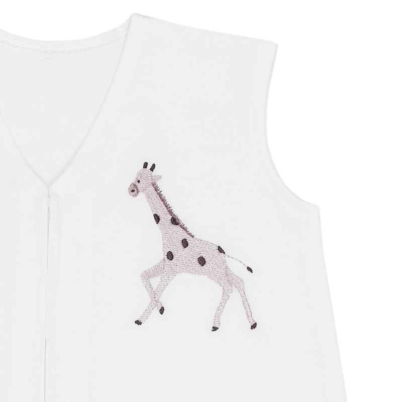 Lambs & Ivy Linen Safari 4-Piece Taupe/Gray Baby Crib Bedding Set