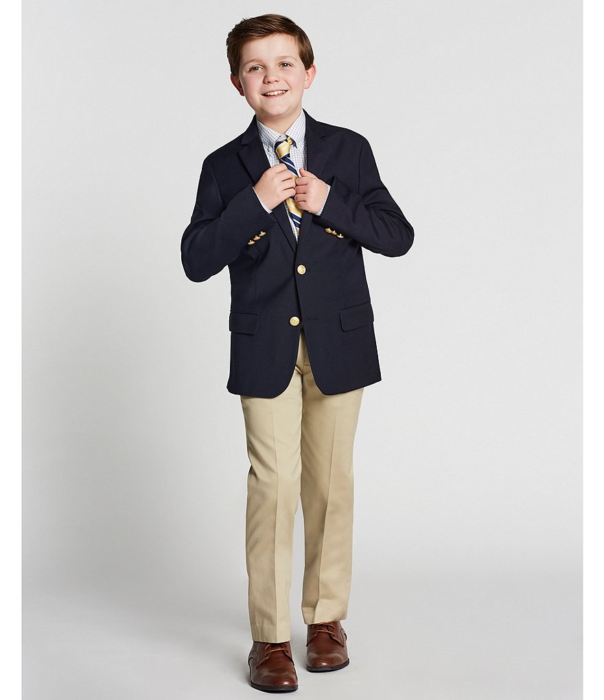 Class Club Big Boys 8-20 Husky Fit Twill Pants