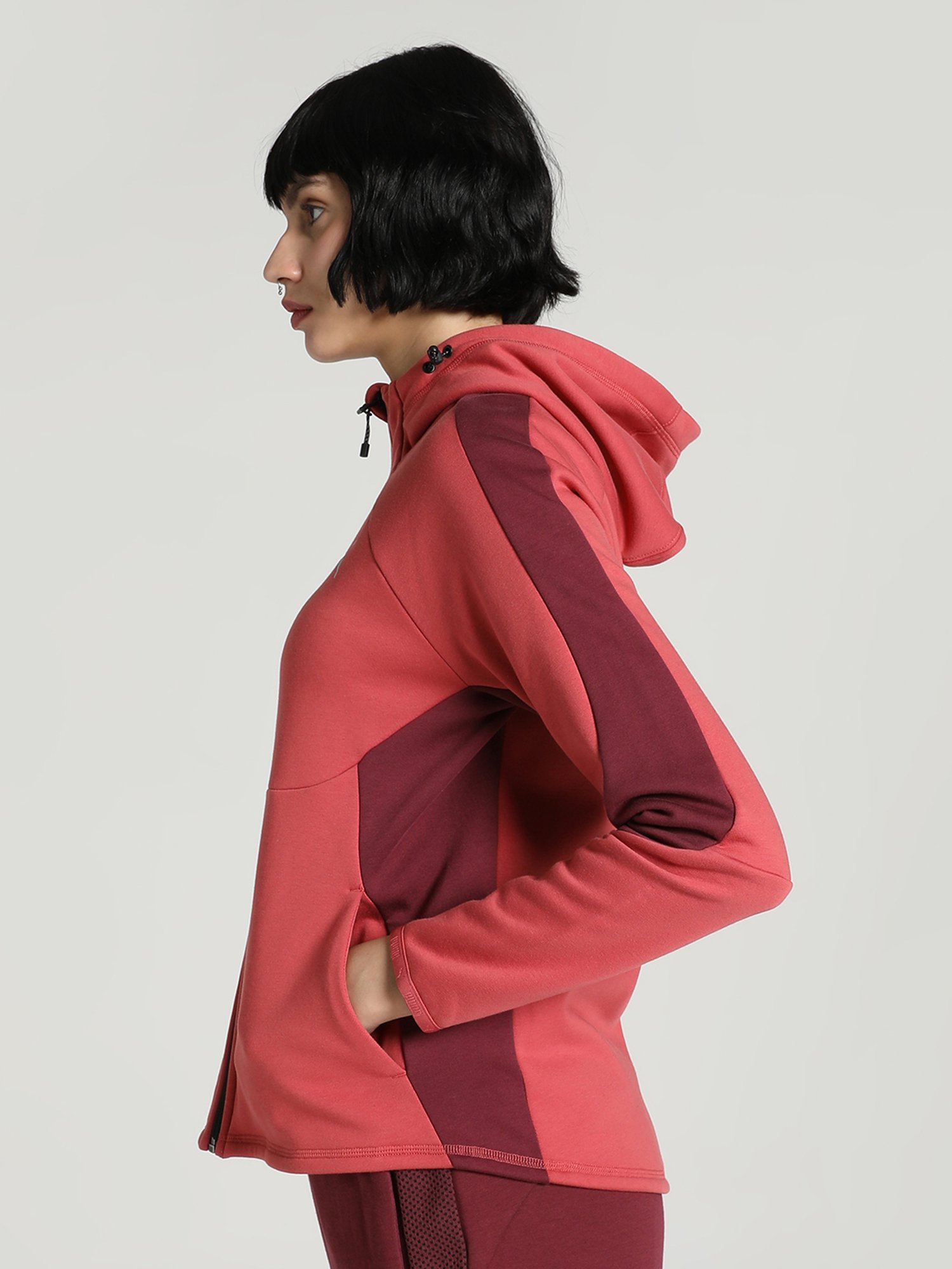 Amante Black Cotton Sports Sweatshirt