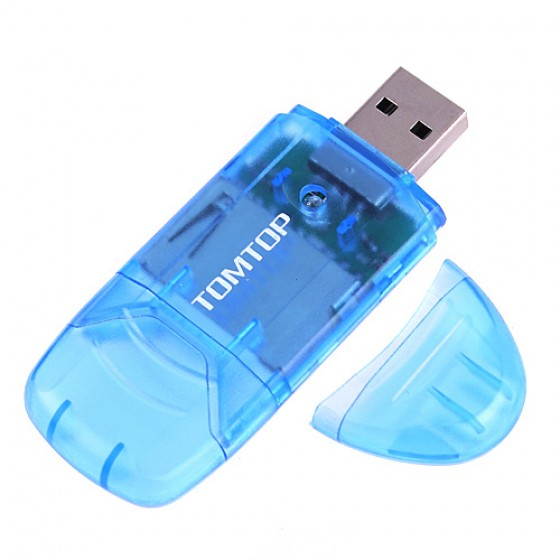 Mini Real USB 2.0 480M/s SD/MMC/RS-MMC Card Reader 16G