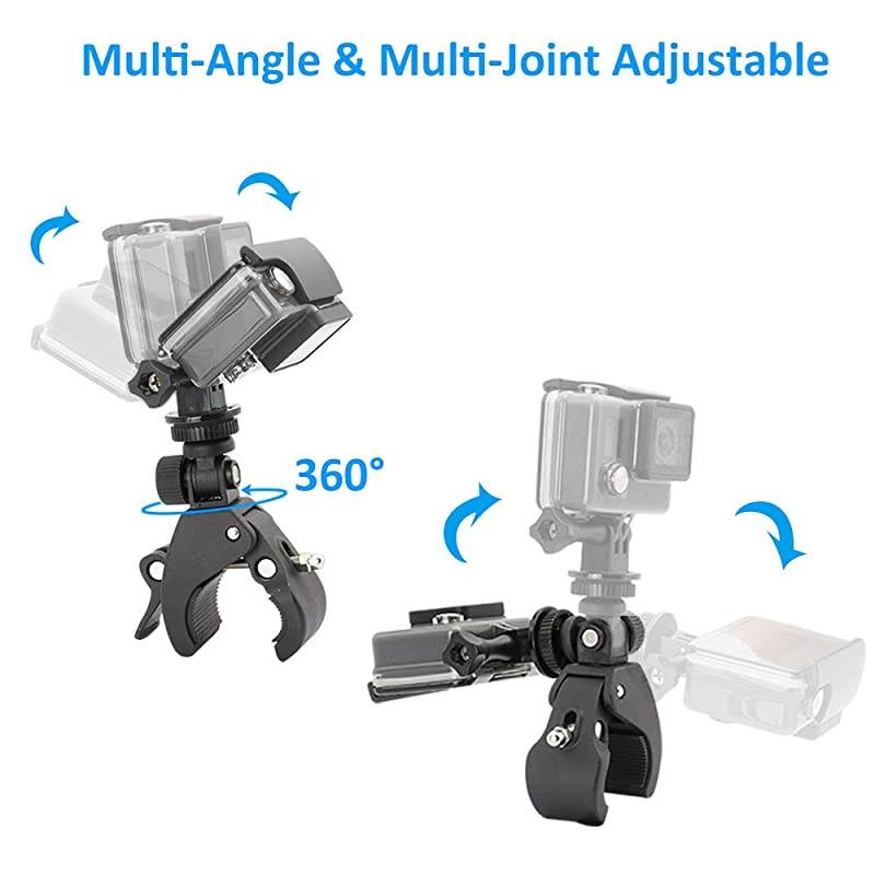 Easy Installation Adjustable Crossbow Gun Scope Clamp Mount for Gopro Hero Session Fixation