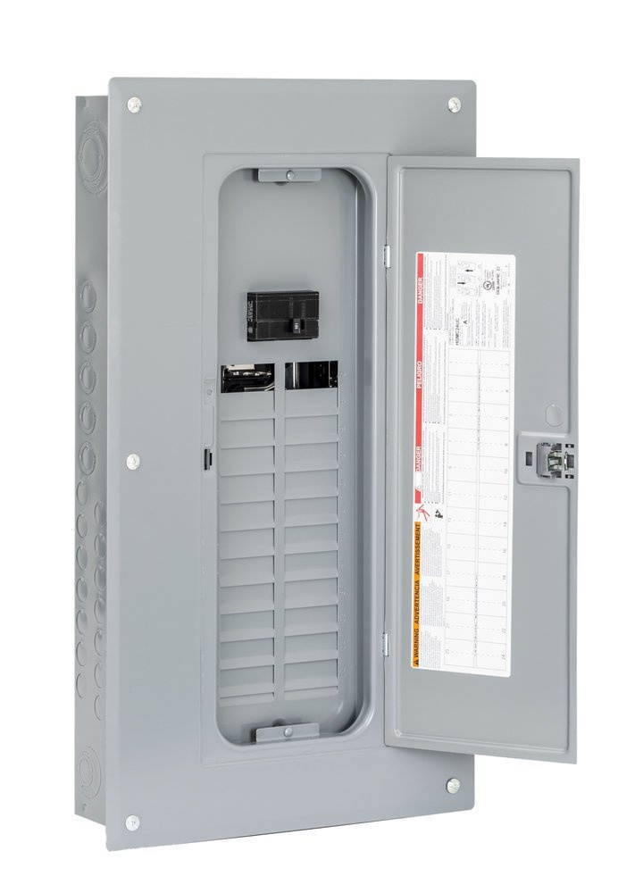 Square D - HOM2448M100PC - Schneider Electric / Square D HOM2448M100PC Homeline Rainproof Main Breaker Loadcenter;