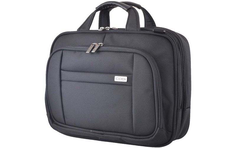 Codi Riserva 15.6" Triple Compartment Case - Ballistic Nylon, Nylon Interior - Shoulder Strap, Handle, Trolley Strap