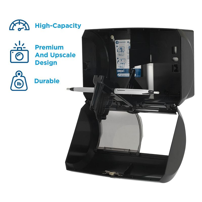 Georgia-Pacific Compact 2-Roll Side-by-Side Coreless Toilet Paper Dispenser by GP PRO 2724432