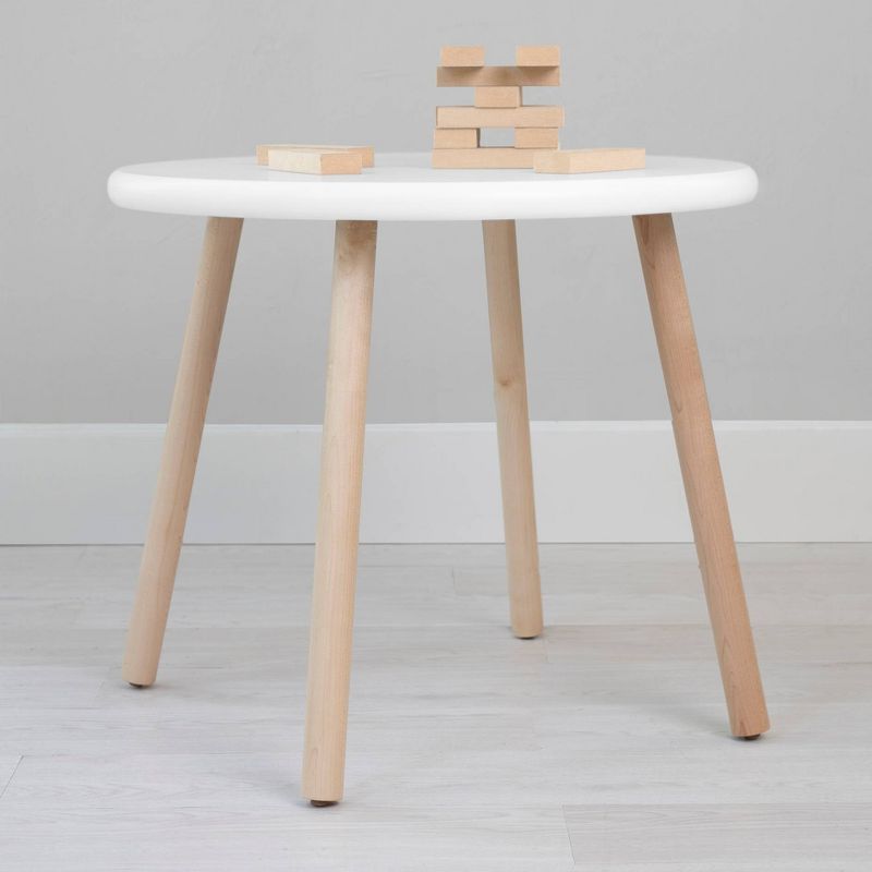 30" Peewee Round Kids' Table Maple/White - Nico & Yeye