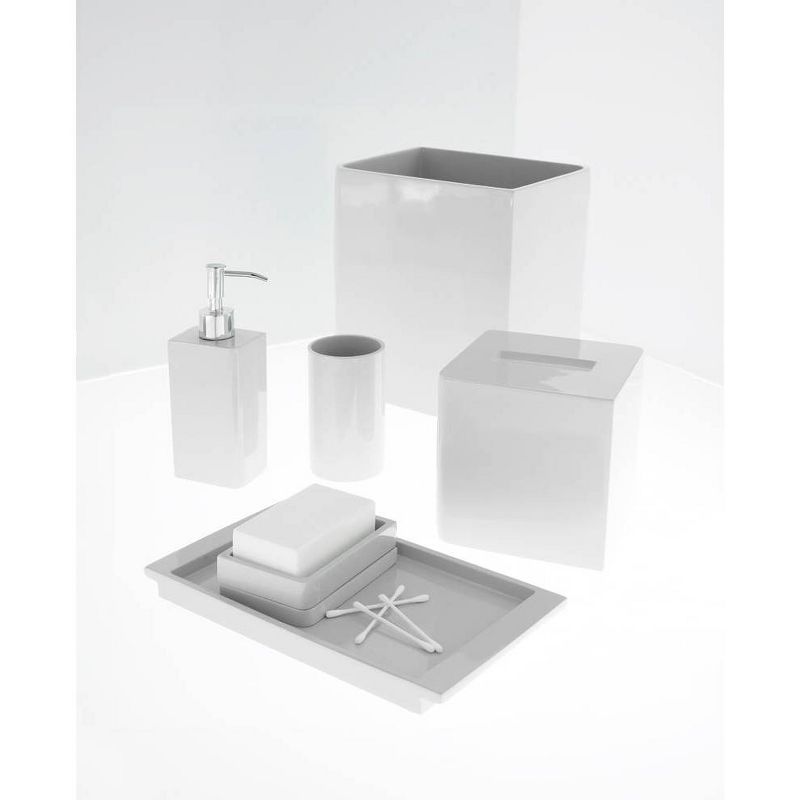 Lacquer Soap Dish White - Cassadecor