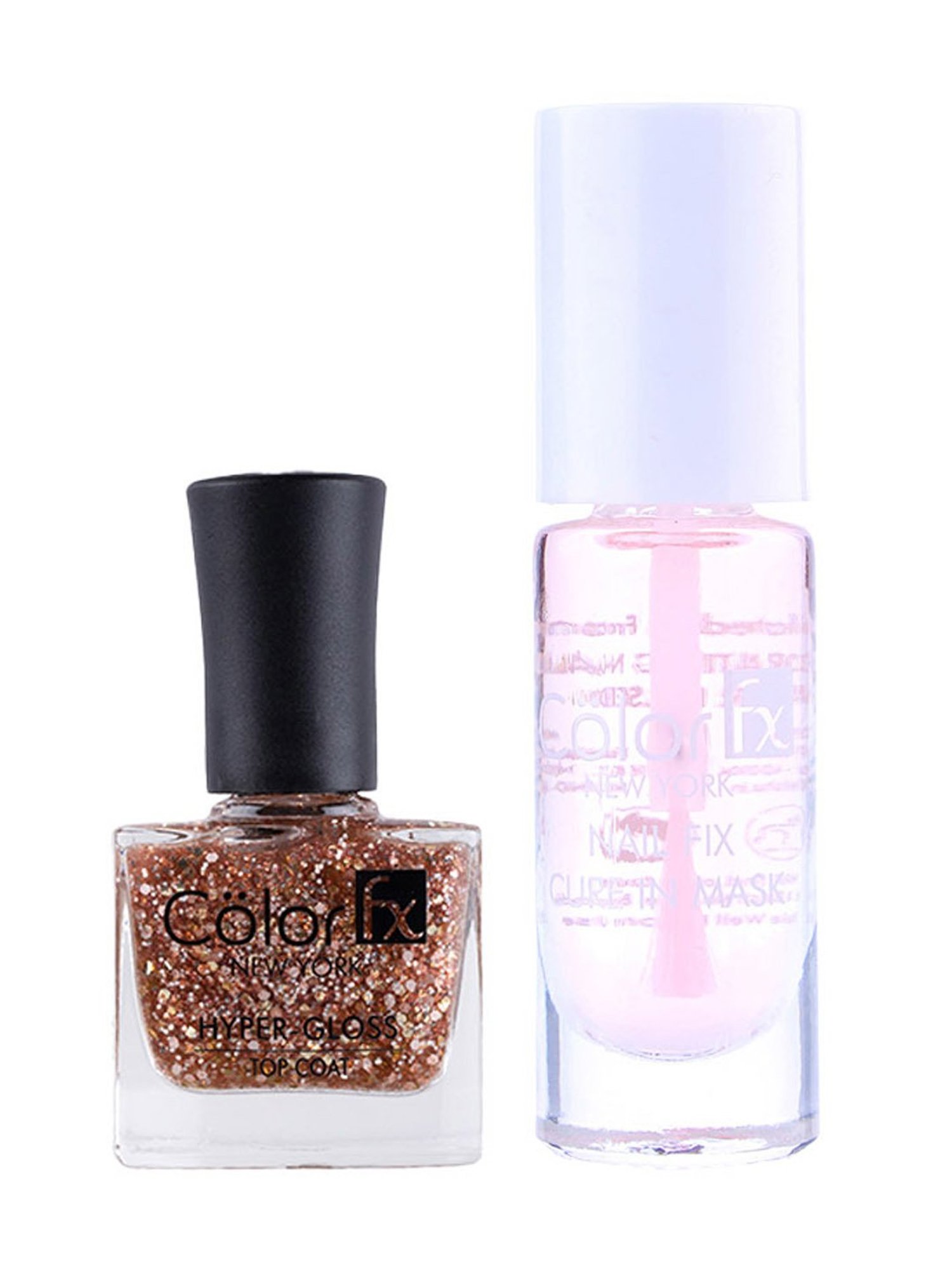 Color Fx Nail Fix Cure-In Mask & Nail Enamel Combo - Pack of 2