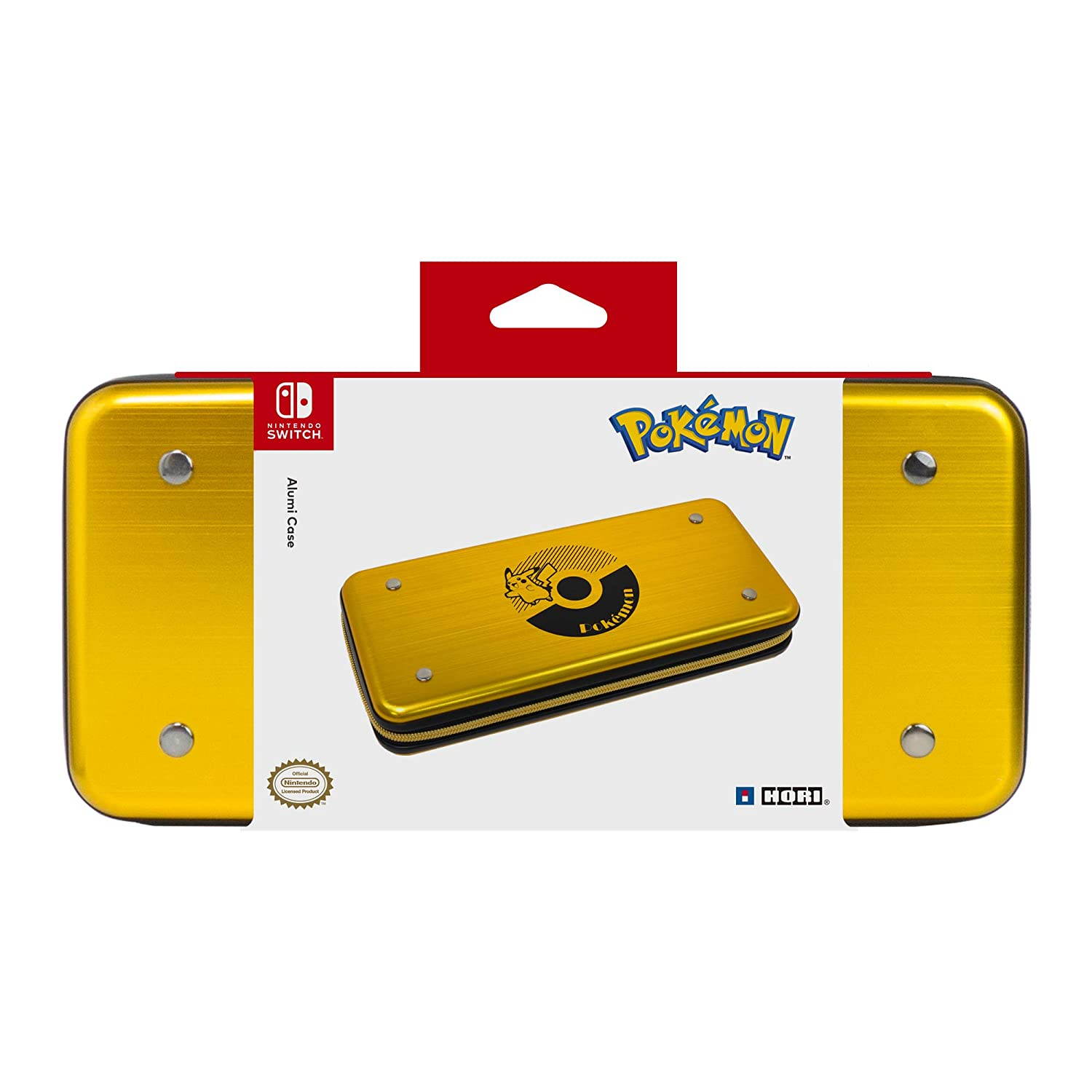 HORI Nintendo Switch Pikachu Alumi Case (Gold) Officially Licensed By Nintendo & Pokemon - Nintendo Switch