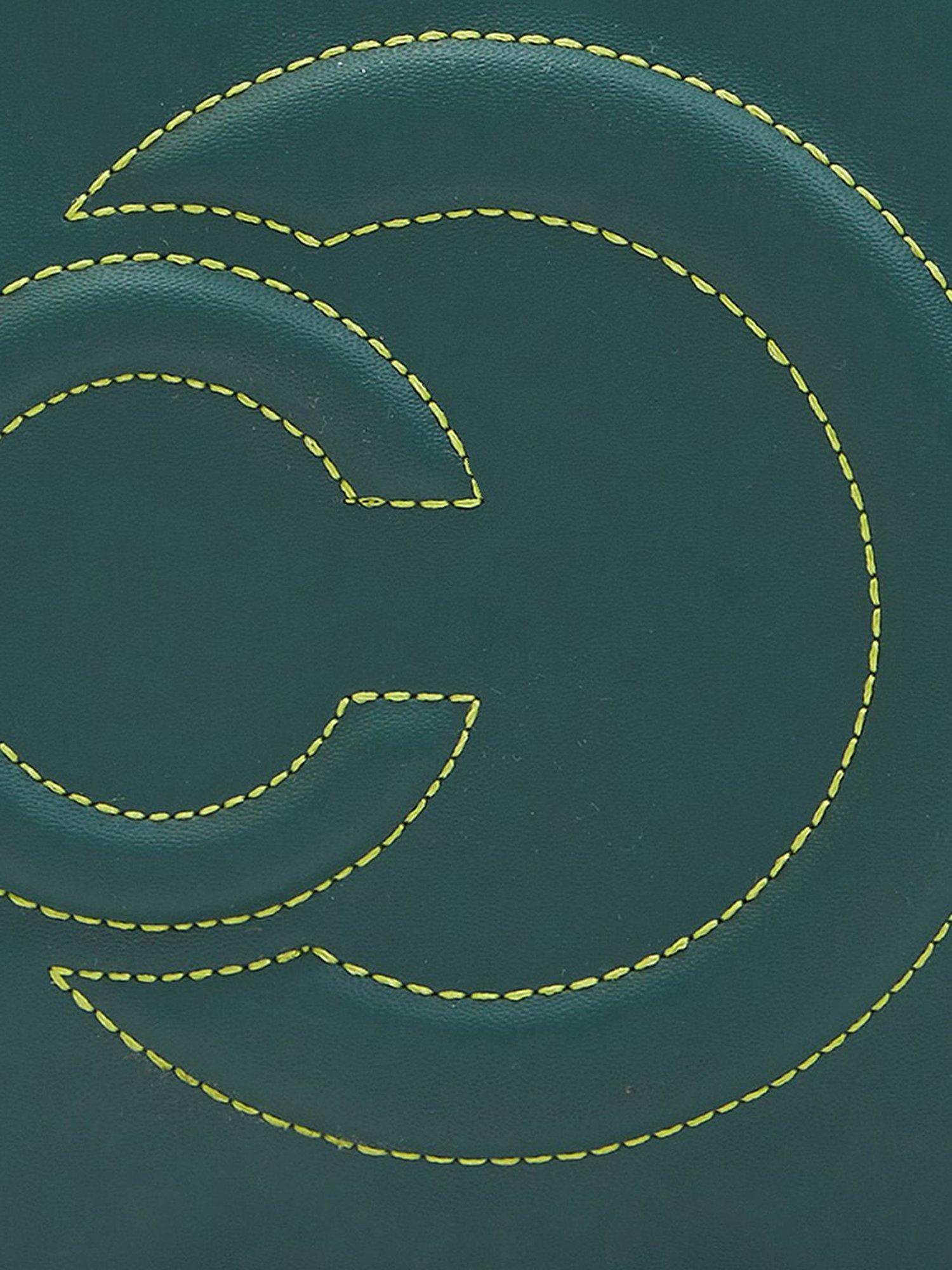 Caprese Dark Green Solid Medium Sling Handbag