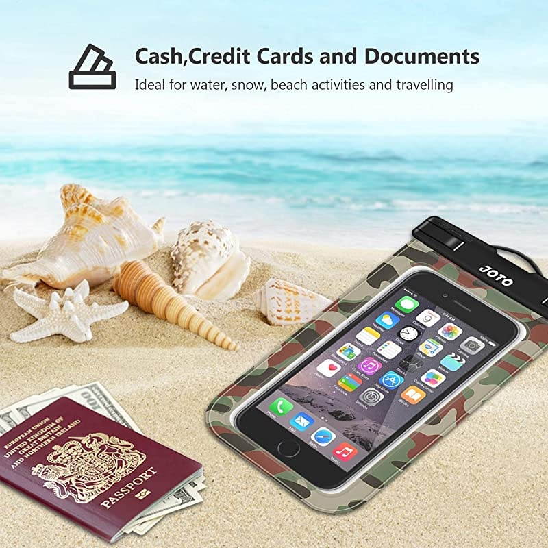 Universal Waterproof Pouch Cellphone Dry Bag Case for iPhone 11 Pro Max Xs Max XR X 8 7 6S Plus SE Galaxy S20 Ultra S20+ S10 Plus S10e S9 Plus S8Note 10+ 9 Pixel 4 XL up to 69 Camo
