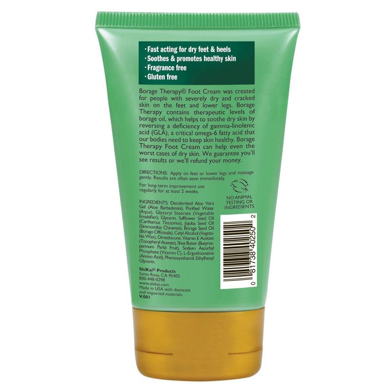 ShiKai Borage Therapy Foot Cream - 4.2 fl oz