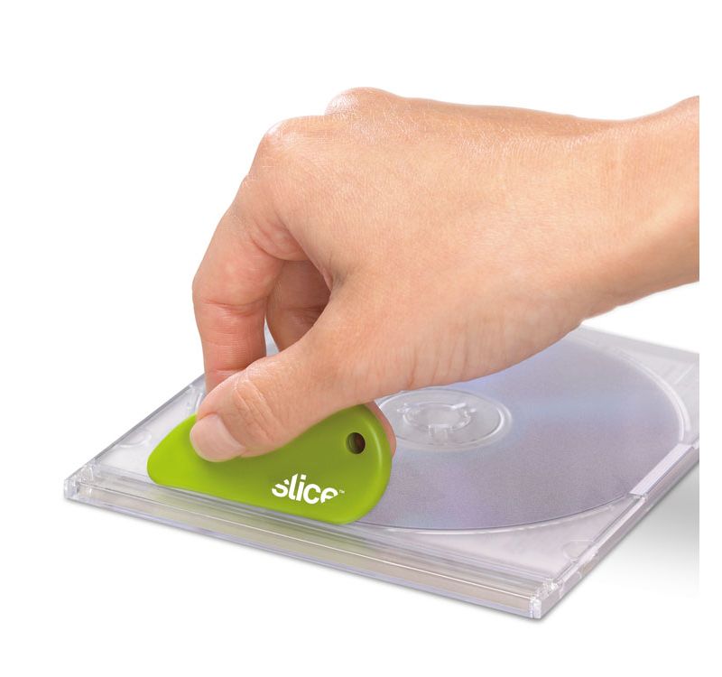 slice Safety Cutters, Fixed, Non Replaceable Micro Safety Blade, Ceramic, Green 00200