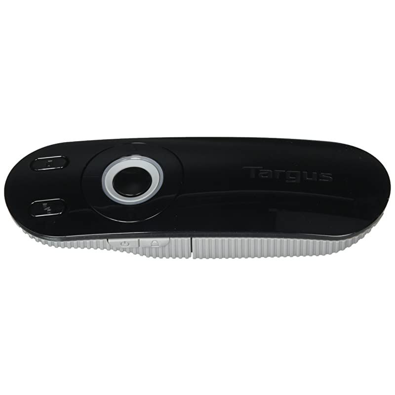 Laser Presentation Remote with KeyLock 24GHz Wireless USB Range up to 50 Feet AMP13US Black with Gray