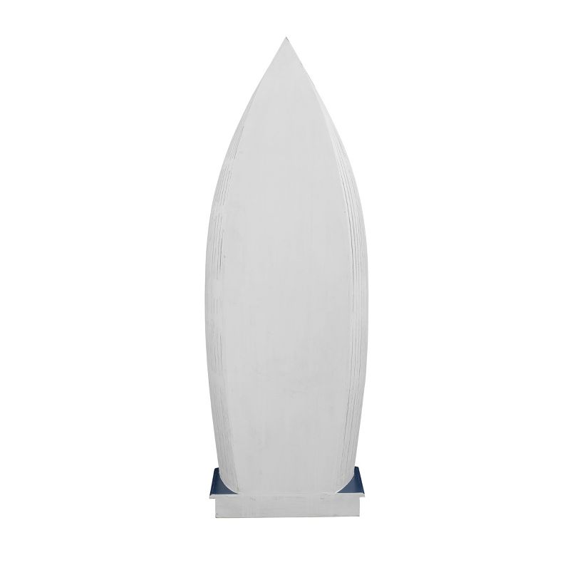 67.5" Praya Nautical Bookcase Blue and White - Treasure Trove Accents