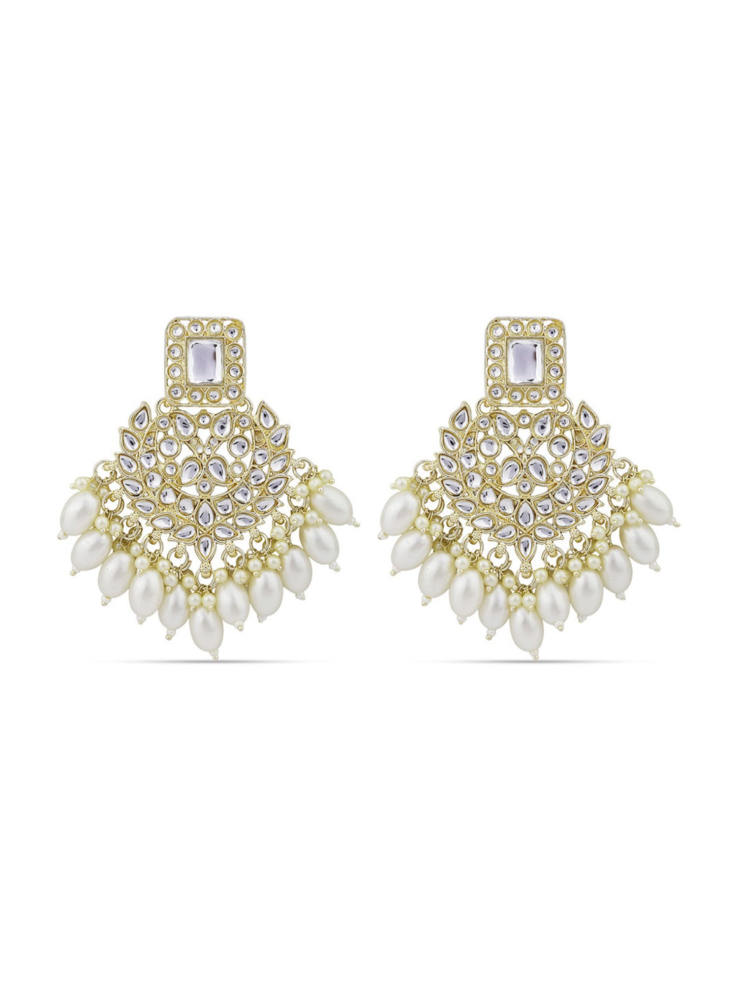 Fida Pearl White Dangler Earrings