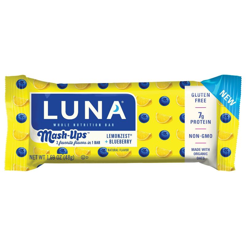 LUNA Mash-Ups Lemonzest Blueberry - 10.14oz/6ct