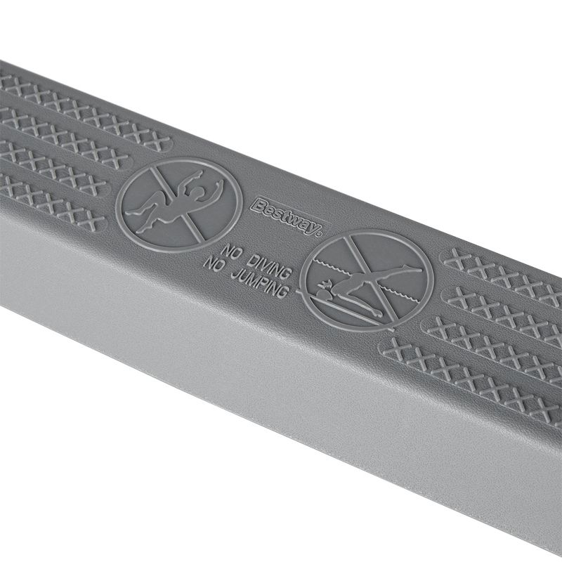 Bestway 58337E 52-Inch Steel Above Ground Swimming Pool Ladder No-Slip Steps