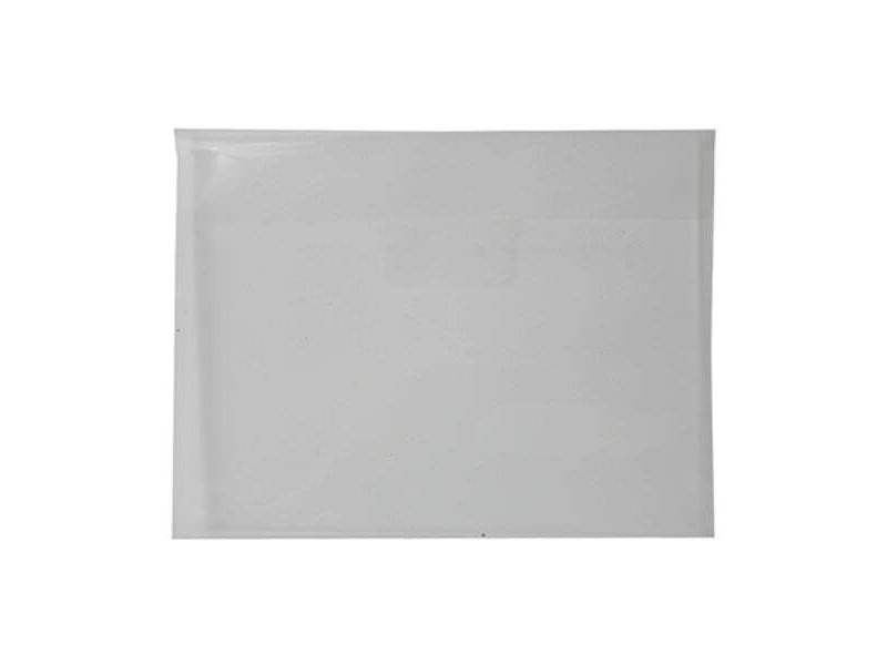 JAM Paper 9 7/8'' x 11 3/4'' 12pk Plastic Envelopes with Tuck Flap Closure, Letter Booklet - Clear