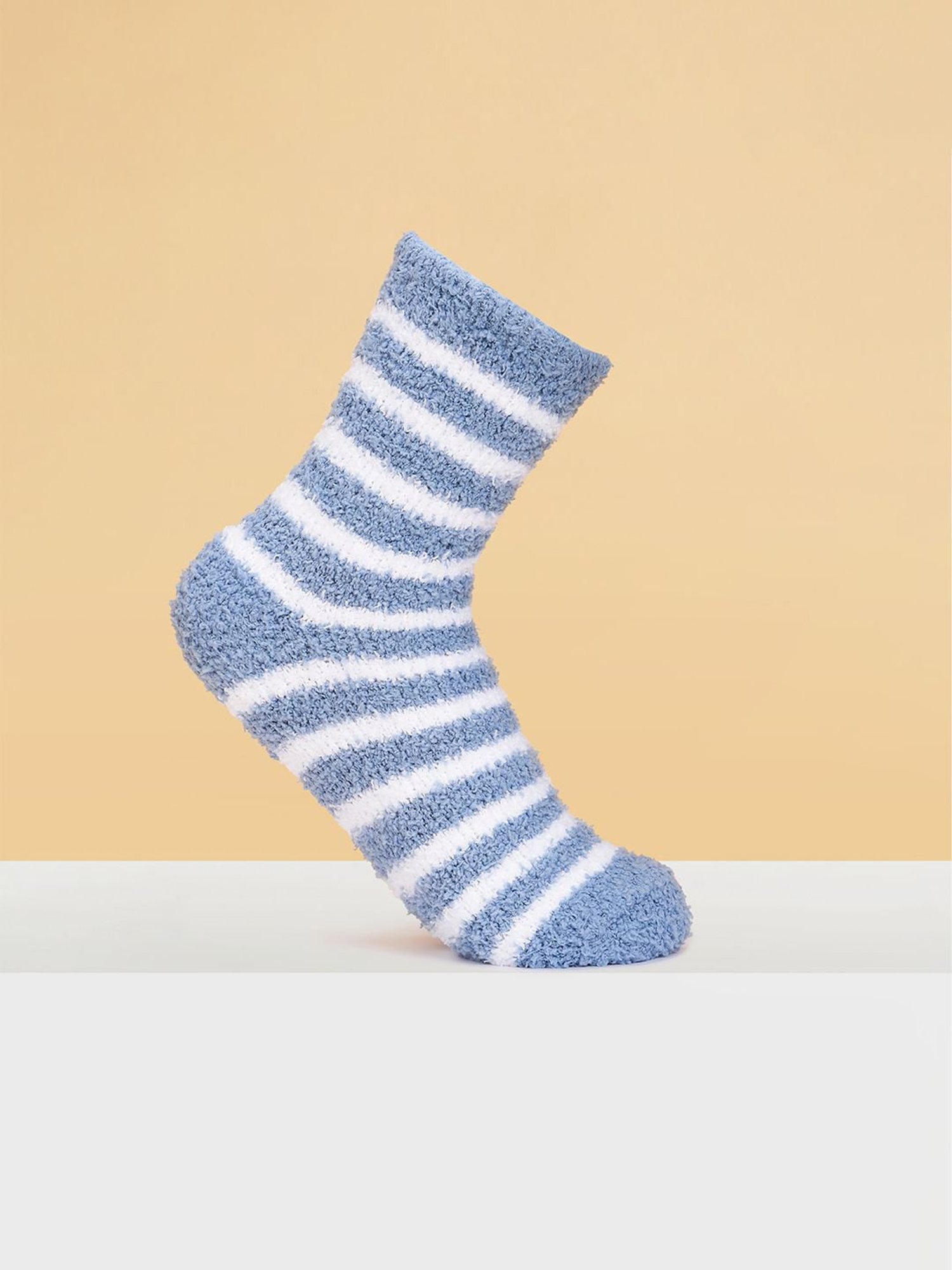 Pantaloons Junior Blue Polyester Striped Socks