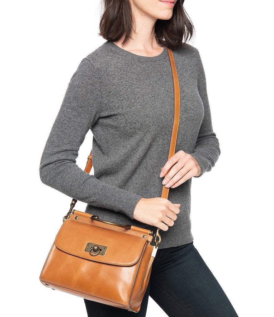 Frye Farrah Top Handle Leather Satchel Bag