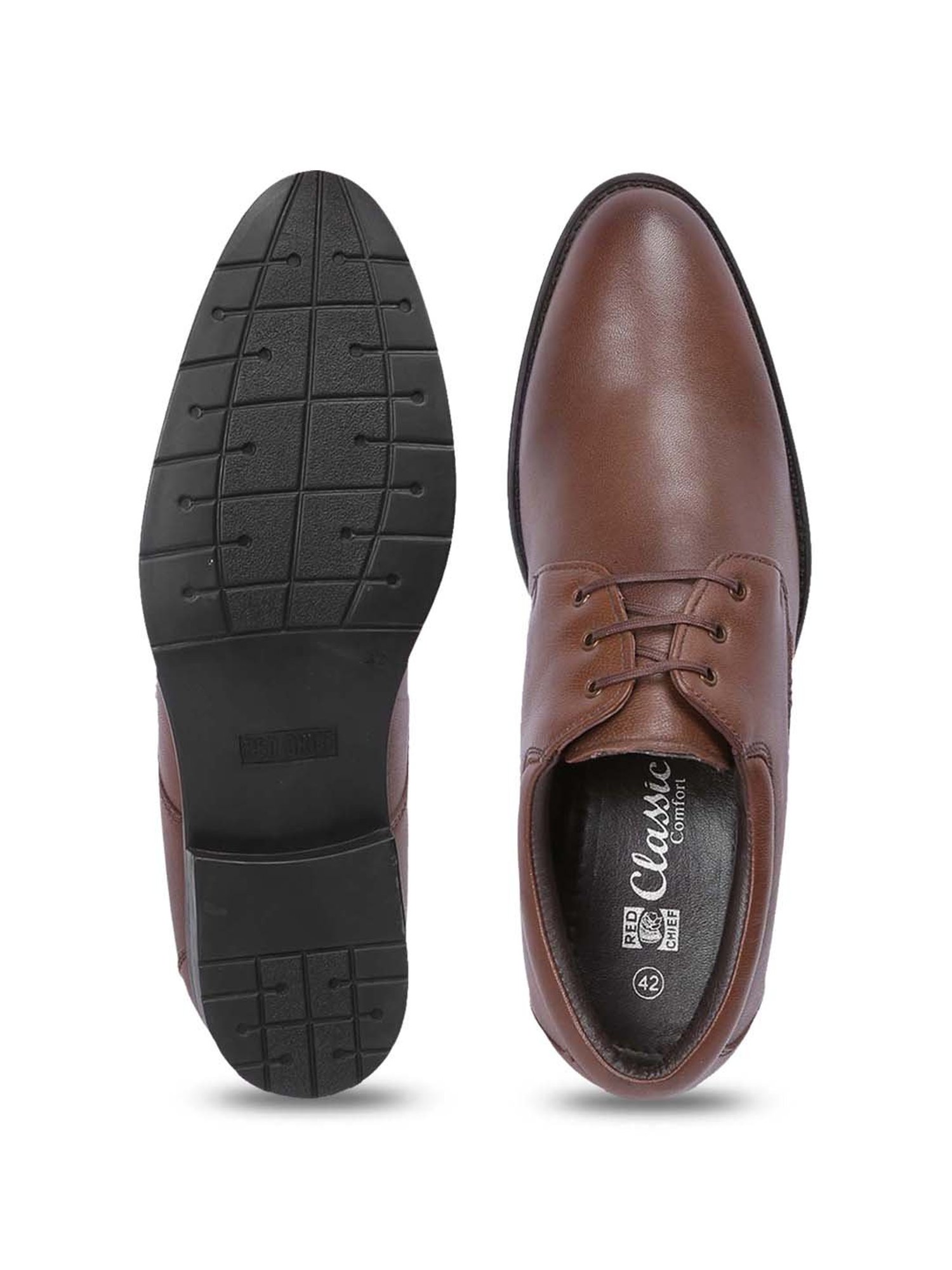 Red Chief Men's Brown Derby Shoes