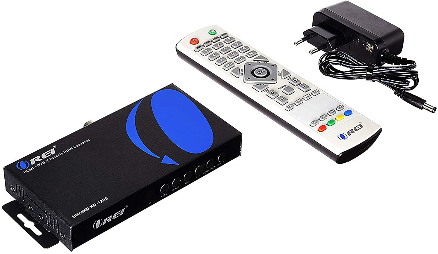 OREI XD-1290 4K PAL HDMI to NTSC HDMI Video Converter Built in Digital DVB-T TV Tuner - Change Channels - Worldwide Voltage