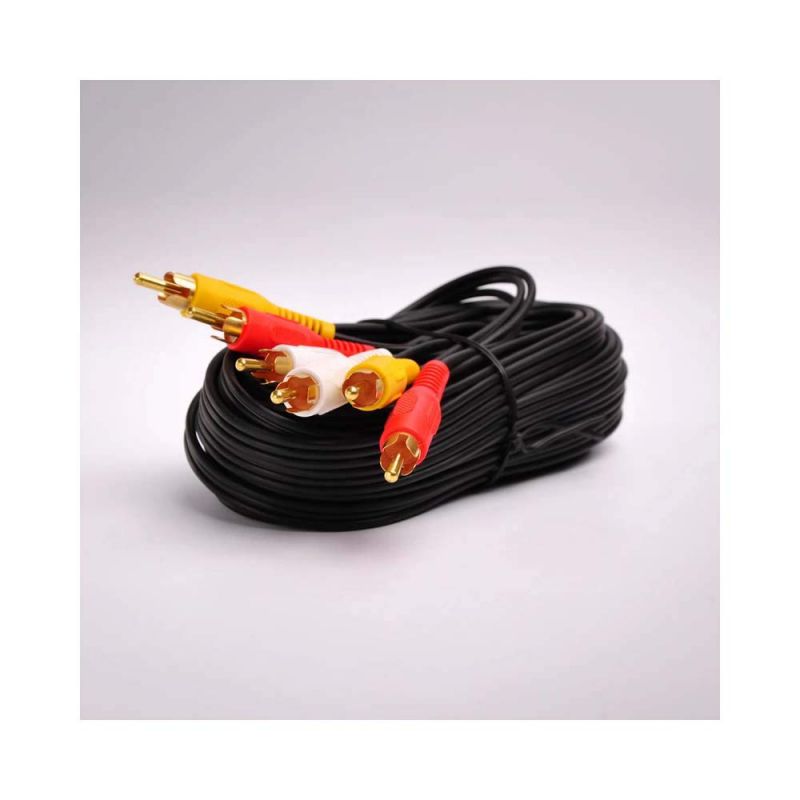 FireFold Composite Cable RCA Audio/Video Cable Gold Plated - Audio Video RCA Stereo Cable 6ft