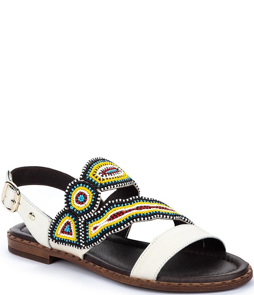 Pikolinos Algar W0X Beaded Leather Sandals