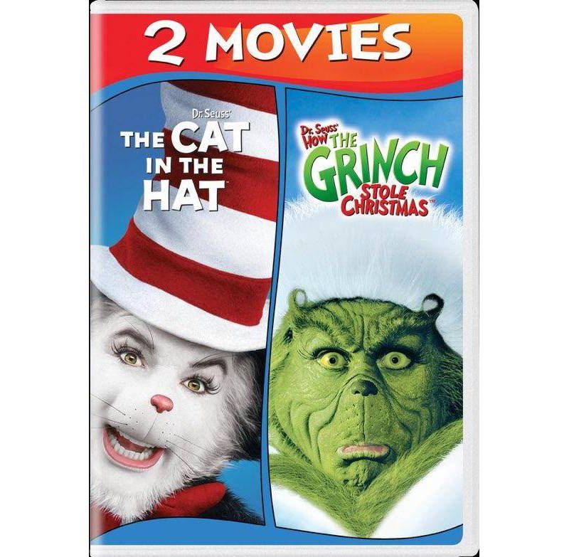 How The Grinch Stole Christmas / The Cat in the Hat (DVD)(2019)
