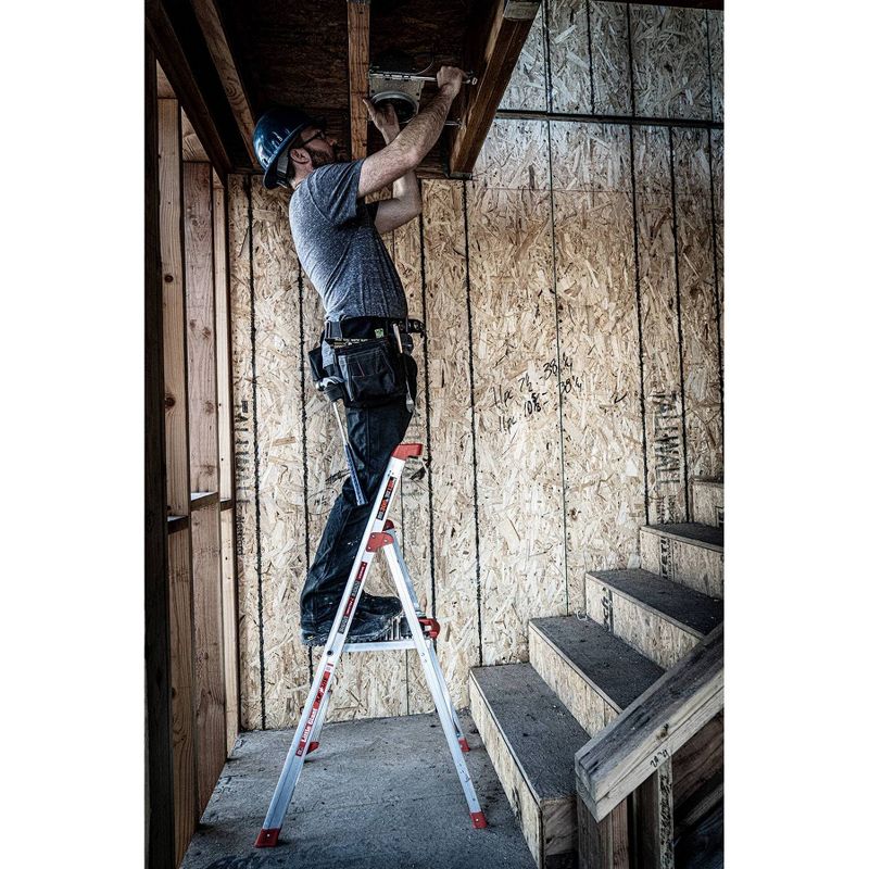 Little Giant Ladder Systems Flip-N-Lite 4' ANSI Type IA 300 lb Aluminum Stepladder Gray