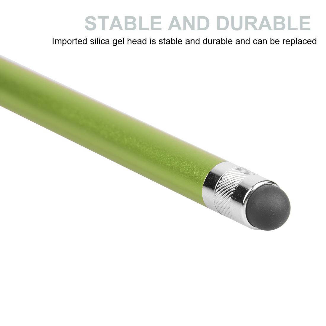 5 Pcs Metal 2 In 1 Stylus Pen for Phone And Tablet PC Random Color