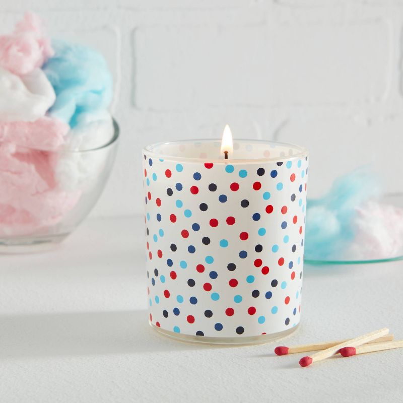 5.5oz Americana Glass Jar Cotton Candy Candle - Sun Squad™